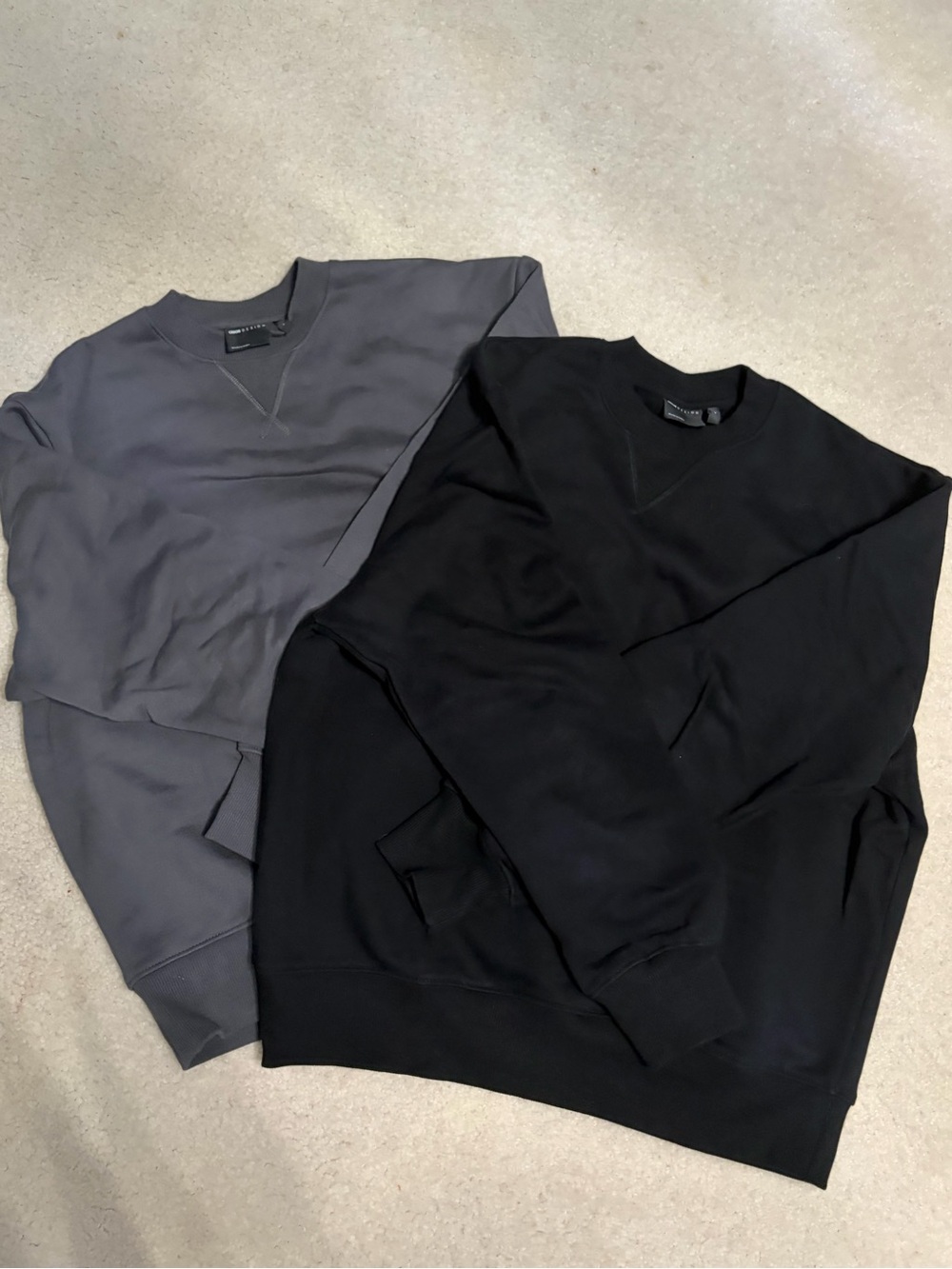 Bundle 2x ASOS DESIGN Heavyweight Oversized Crewnecks Medium V-Stitch